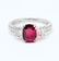 14K 1.66 CT NO HEAT RUBY & DIAMOND RING