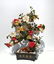 LARGE CARVED CHINESE JADE & HARD STONE TREE - 2