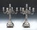 PAIR .900 FINE SILVER VICTORIAN CANDLESTICKS