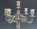 PAIR .900 FINE SILVER VICTORIAN CANDLESTICKS - 3