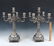 PAIR .900 FINE SILVER VICTORIAN CANDLESTICKS - 5