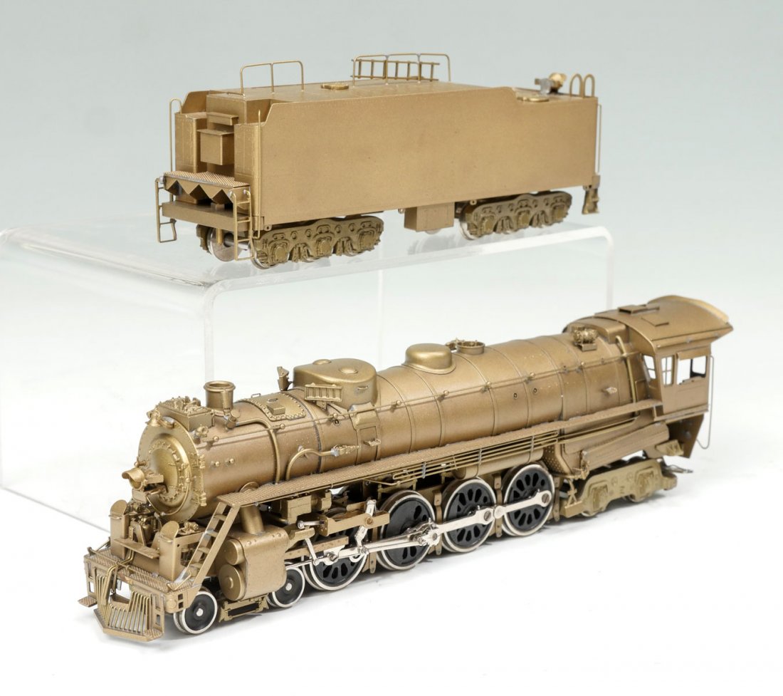 WESTSIDE BRASS ST. LOUIS SOUTHWESTERN GS-8: WESTSIDE BRASS ST. LOUIS SOUTHWESTERN GS-8 "COTTON BELT" ENGINE & TENDER: Brass St. Louis Southwestern GS-8 4-3-4 "Cotton Belt" model train Engine & Tender, by Westside Model Co. Resides in a United/K