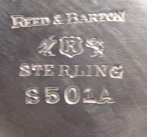 PAIR REED & BARTON STERLING CHASED BOWL & PLATE - 5