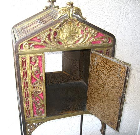 WROUGHT IRON PHONE CABINET after OSCAR BACH - 2