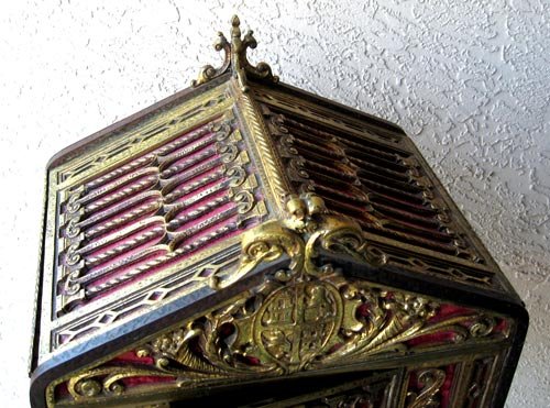 WROUGHT IRON PHONE CABINET after OSCAR BACH - 3