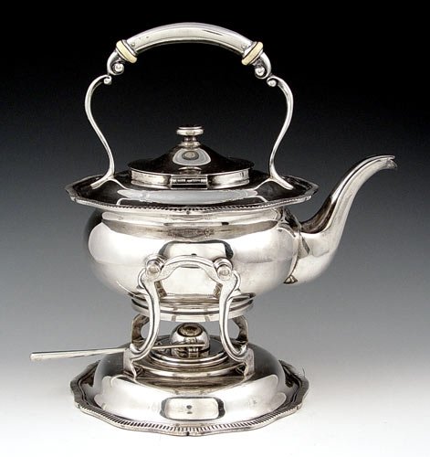 5 pc ORTEGA MEXICAN STERLING TEA SERVICE W/TRAY - 4