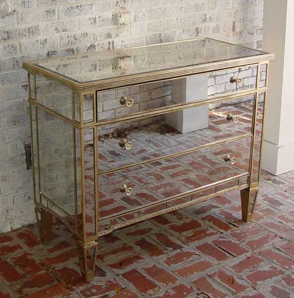 HOLLYWOOD GLAM STYLE MIRRORED CHEST