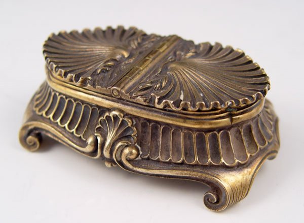 TIFFANY & CO SHELL FORM STERLING INKWELL