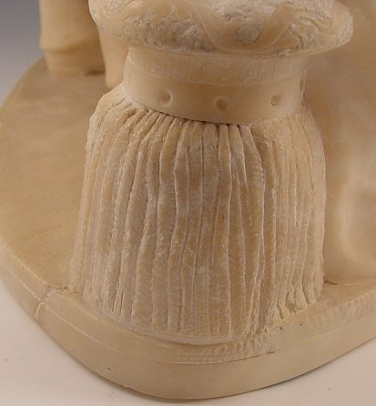 CARVED CIVIL WAR ALABASTER SCULPTURE - 5