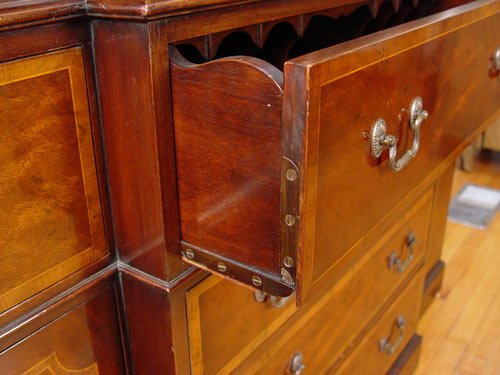 BAKER MAHOGANY BREAKFRONT CHINA CABINET SECRETARY - 5
