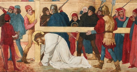 ARTS/CRAFTS STATIONS OF THE CROSS PAINTINGS - 10