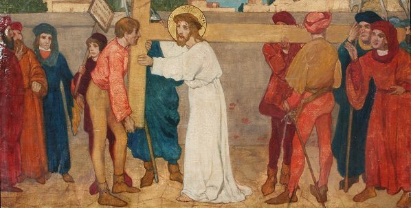 ARTS/CRAFTS STATIONS OF THE CROSS PAINTINGS - 3