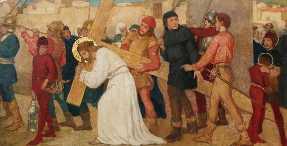 ARTS/CRAFTS STATIONS OF THE CROSS PAINTINGS - 6