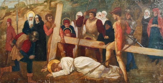 ARTS/CRAFTS STATIONS OF THE CROSS PAINTINGS - 8