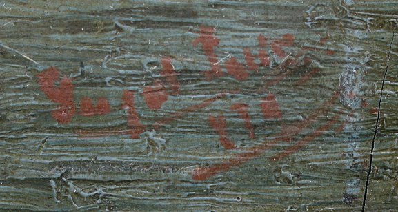 PAIR OF ILLEGIBLY SIGNED 19TH HARBOR PAINTINGS - 3