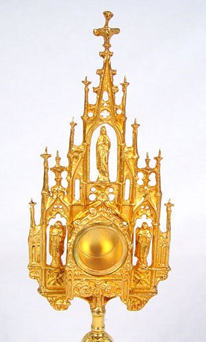 MONSTRANCE RELIQIQUARY PR ALTAR CANDLE HOLDERS - 4