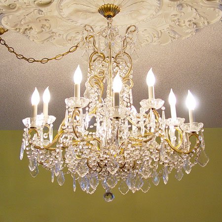 12 LIGHT MARIA THERESA CRYSTAL CHANDELIER