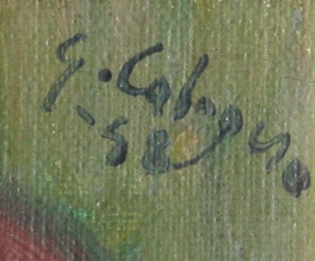 JEAN CALOGERO REDHEAD ITALIAN PAINTING - 3