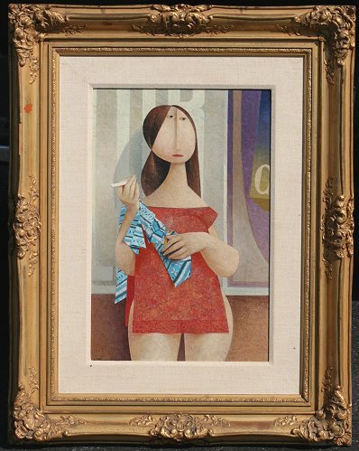 R. PAGANELLI ITALIAN PAINTING/COLLAGE - 2