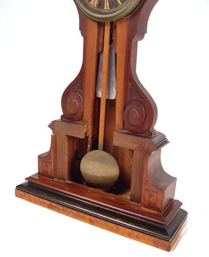 MID 19TH CENTURY TABLE TOP BANJO CLOCK SIGNED - 3
