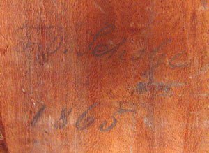 MID 19TH CENTURY TABLE TOP BANJO CLOCK SIGNED - 5