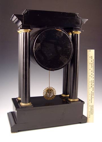 EMPIRE PILLAR MANTLE CLOCK GRAND SONNERIE MOVEMEN - 4