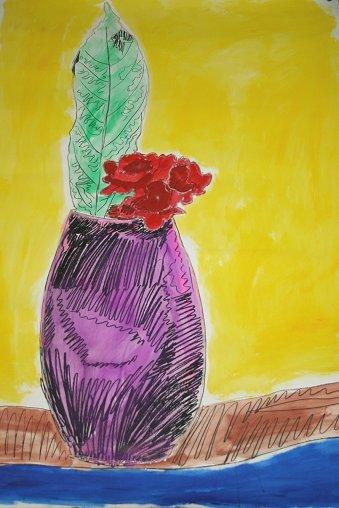 ANDY WARHOL NAOMI LEVINE SIGNED ORIGINAL ART 1974