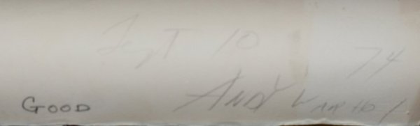 ANDY WARHOL NAOMI LEVINE SIGNED ORIGINAL ART 1974 - 3