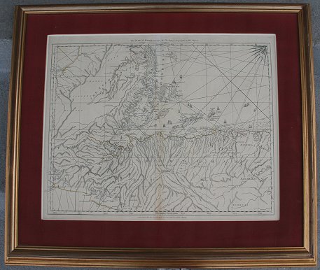 1775 JEFFREY'S BRITISH MAP BAY OF HONDURAS