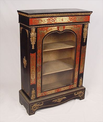 19TH C FRENCH BOULLE INLAY SIDE CABINET