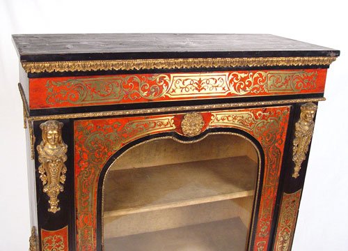 19TH C FRENCH BOULLE INLAY SIDE CABINET - 2