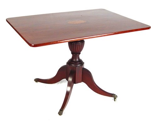 PERIOD REGENCY INLAY TILT TOP BREAKFAST TABLE