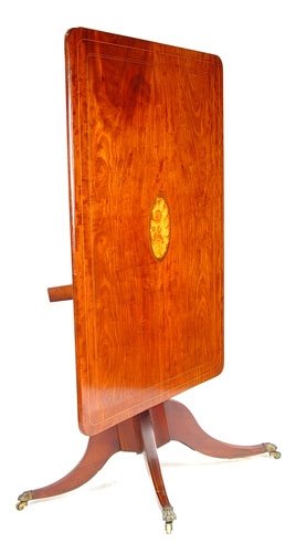 PERIOD REGENCY INLAY TILT TOP BREAKFAST TABLE - 2