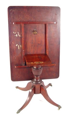 PERIOD REGENCY INLAY TILT TOP BREAKFAST TABLE - 4