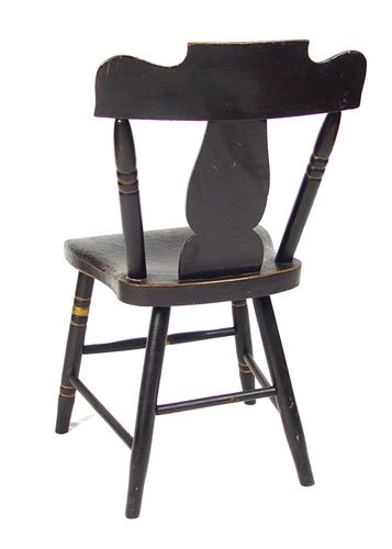 6 19th C AMERICAN COUNTRY PAINTED WINDSOR CHAIRS - 5