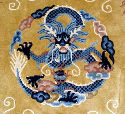 CHINESE DECO CARPET 8' x 5' - 2