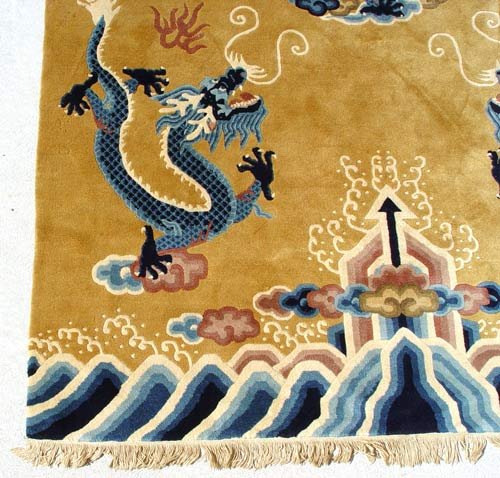 CHINESE DECO CARPET 8' x 5' - 3