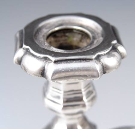 PR COPENHAGEN DANISH FINE SILVER CANDELABRA - 2