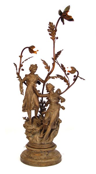 ART NOUVEAU FIGURAL LAMP
