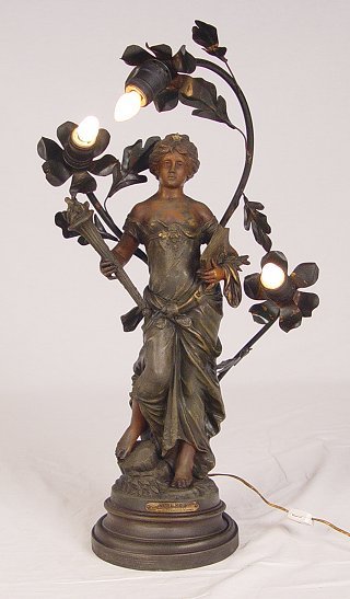 ART NOUVEAU FIGURAL LAMP