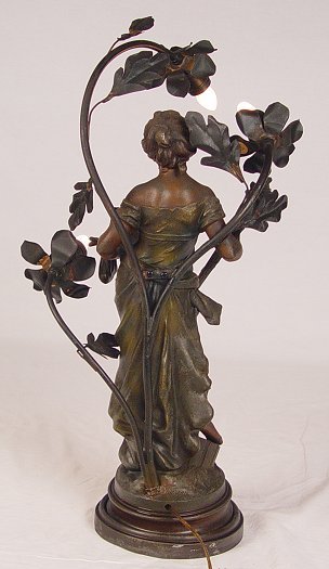 ART NOUVEAU FIGURAL LAMP - 3