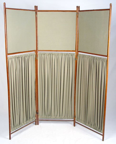 3 PANEL HAND PAINTED SCREEN - 5