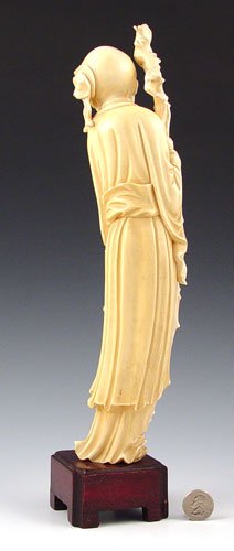 CHINESE CARVED IVORY FIGURE - 3