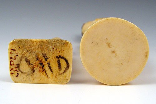 2 CHINESE CARVED IVORY FIGURES - 4