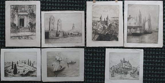 EDWIN CLYMER ETCHING LOT BOSTON