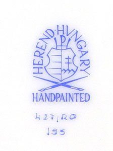 5 PIECE HEREND TEA SERVICE - 5