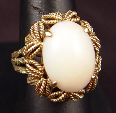 ESTATE LOT 6 PC ANGEL SKIN CORAL JEWELRY 14k 27gr - 6