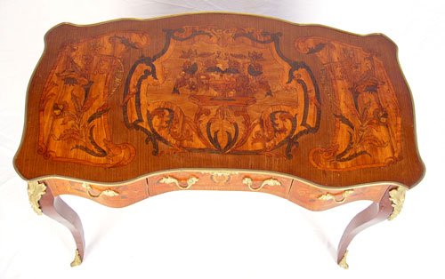 FRENCH STYLE ORMOLU BUREAU PLAT DESK - 2