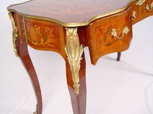 FRENCH STYLE ORMOLU BUREAU PLAT DESK - 3