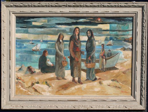LARGE CHARLES GREEN SHAW PAINTING - 2